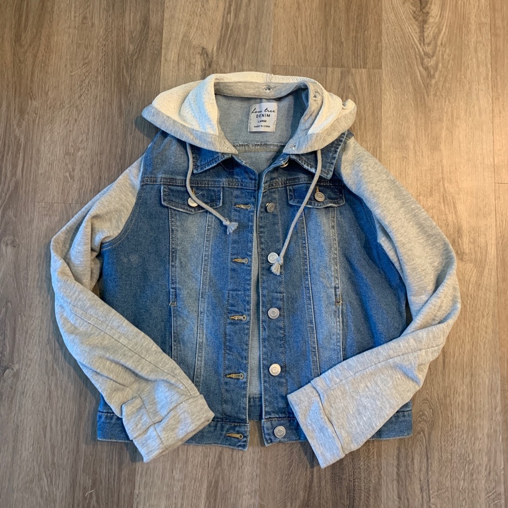Denim/sweatshirt jacket